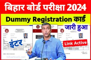 BSEB 12th Dummy Registration Card 2024 Download