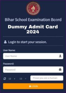 BSEB Inter Matric Dummy Admit Card 2024 Download