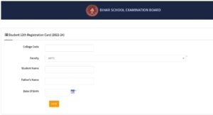 BSEB Class 12th 10th Final Registration Card Download 2024